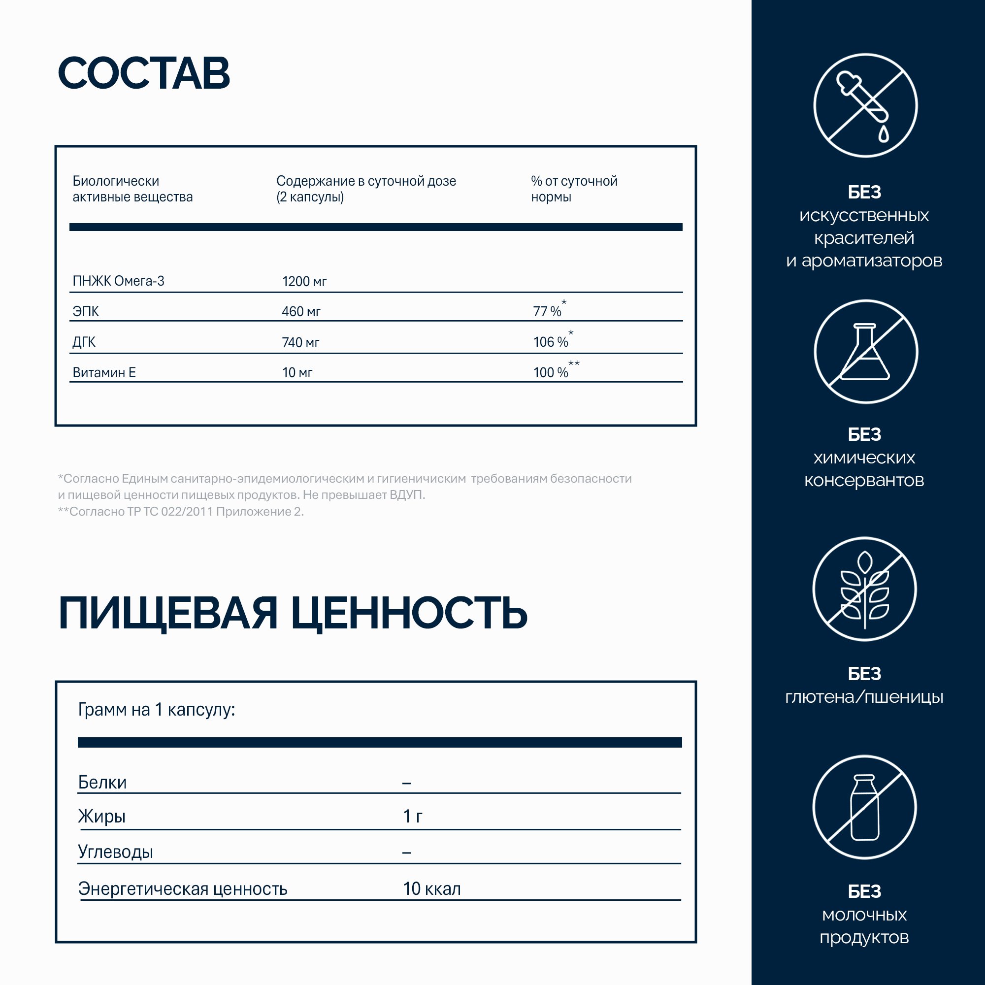 NFO® Omega-3 Стронг ДГК