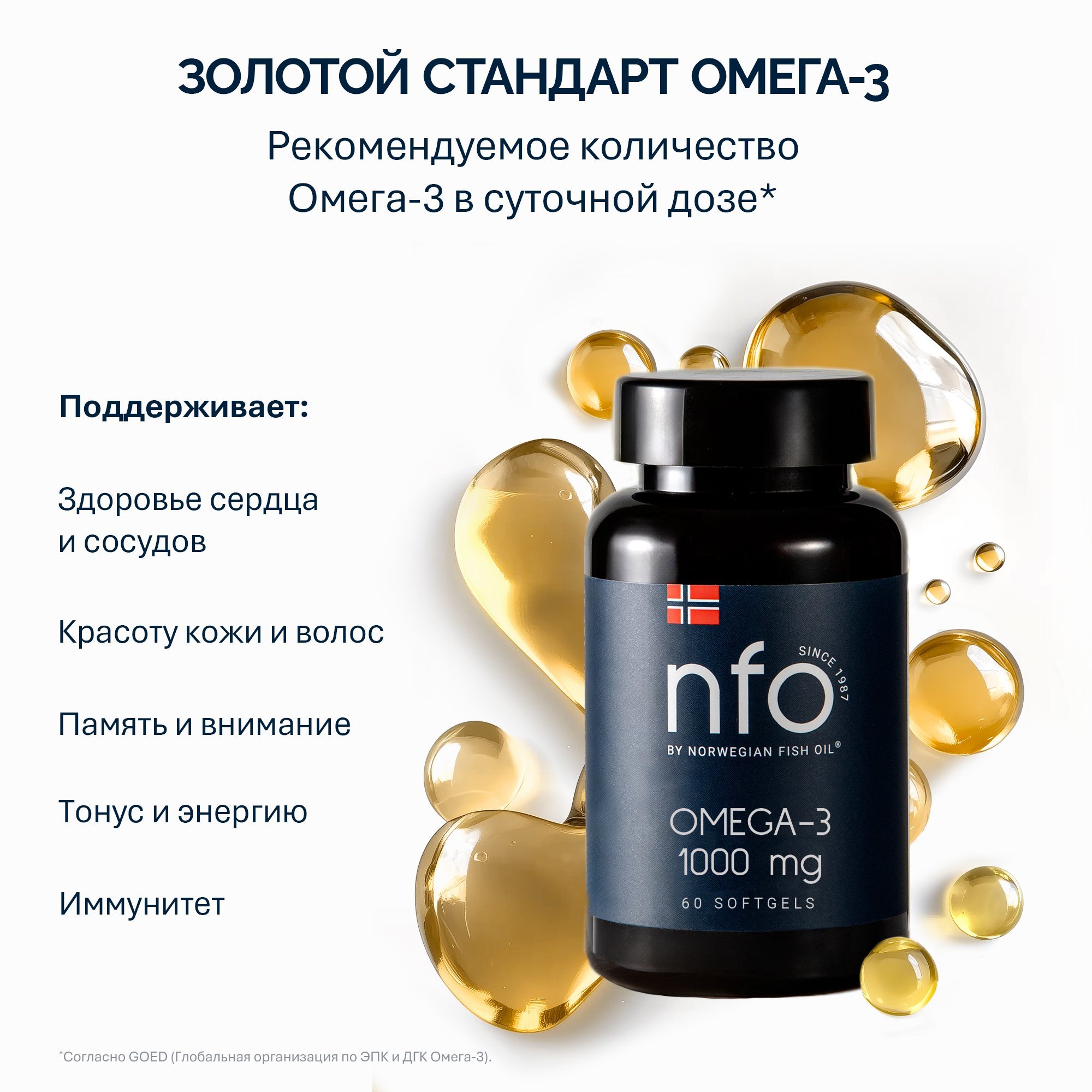 NFO® Омега-3 1000 мг